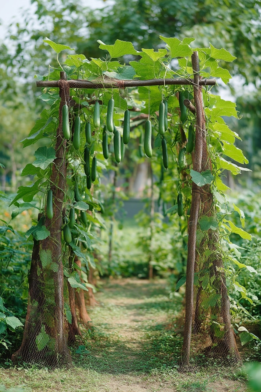Best Cucumber Trellis Ideas + Easy DIY Designs