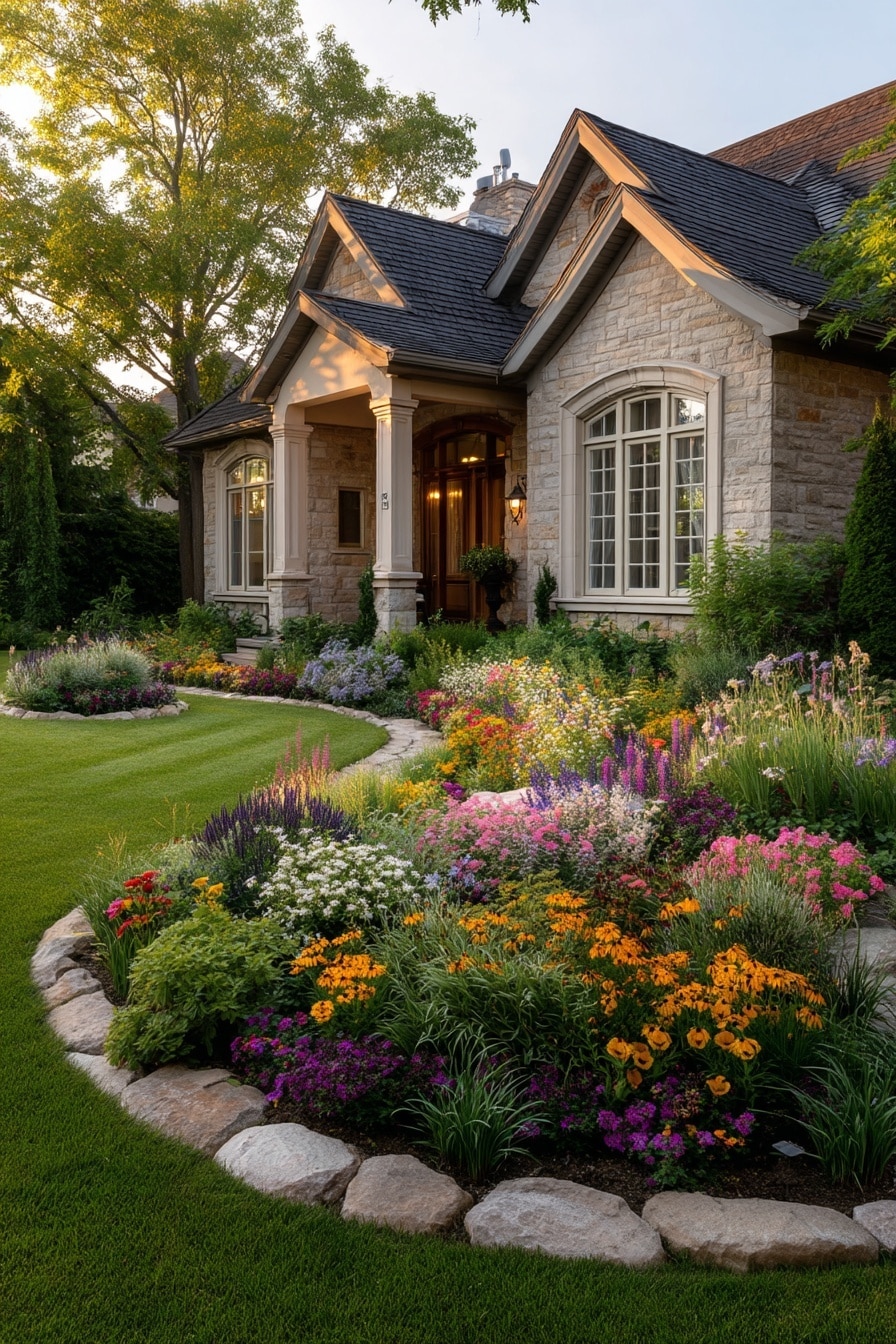 Flower Bed Ideas for Front of House